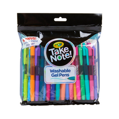 Crayola Colored Gel Pens Washable Pens 24 Count.  58-6603