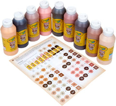 Crayola Colors of the World Washable Paint, 9 Pieces, Skin Tone Kids Paint, Gifts for Kids