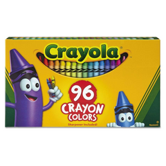 Crayola Crayons Art 96 ct Long-Lasting Colours Built-in Sharpener. This Crayola Crayon box offers a world of colorful creativity, featuring 96 vivid shades in signature Crayola colors. 52-0096