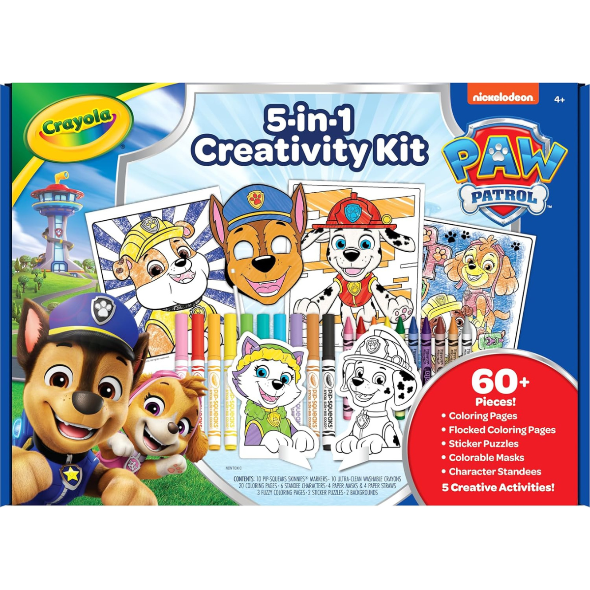 Crayola PAW Patrol 5-in-1 Creative Art Set for Kids – Coloring, Drawing & Activity Kit