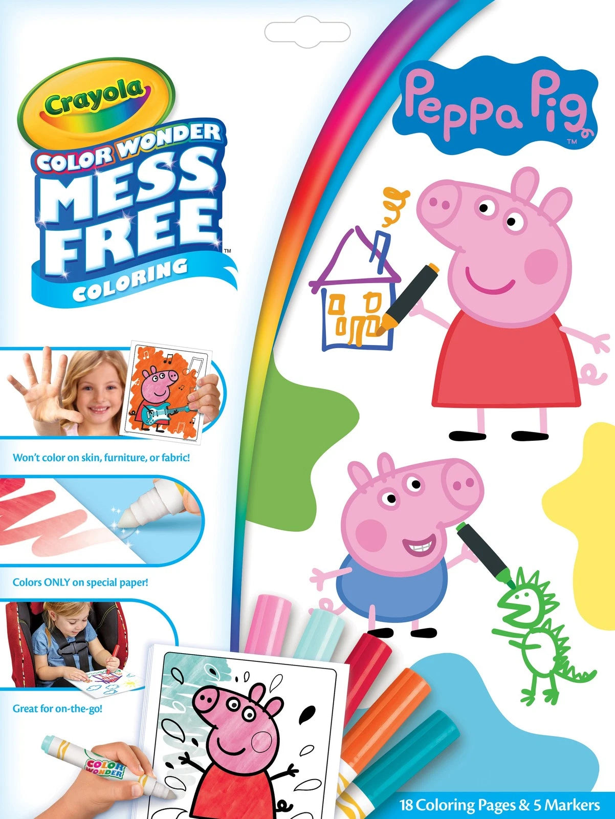 Crayola Color Wonder Coloring Pad & Markers Peppa Pig