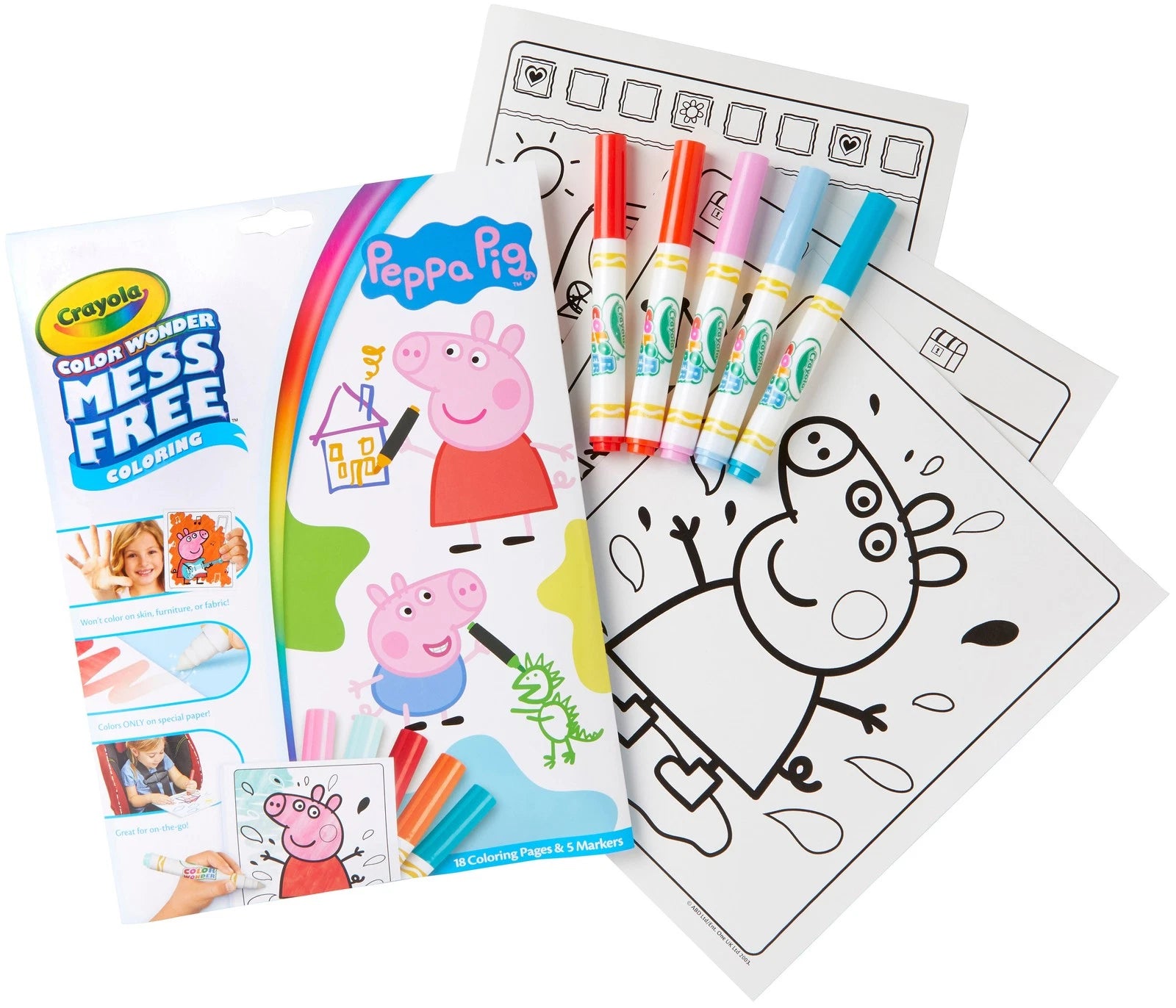 Crayola Color Wonder Coloring Pad & Markers Peppa Pig thumbnail