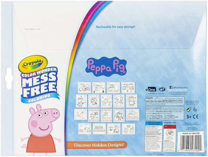 Crayola Color Wonder Coloring Pad & Markers Peppa Pig thumbnail