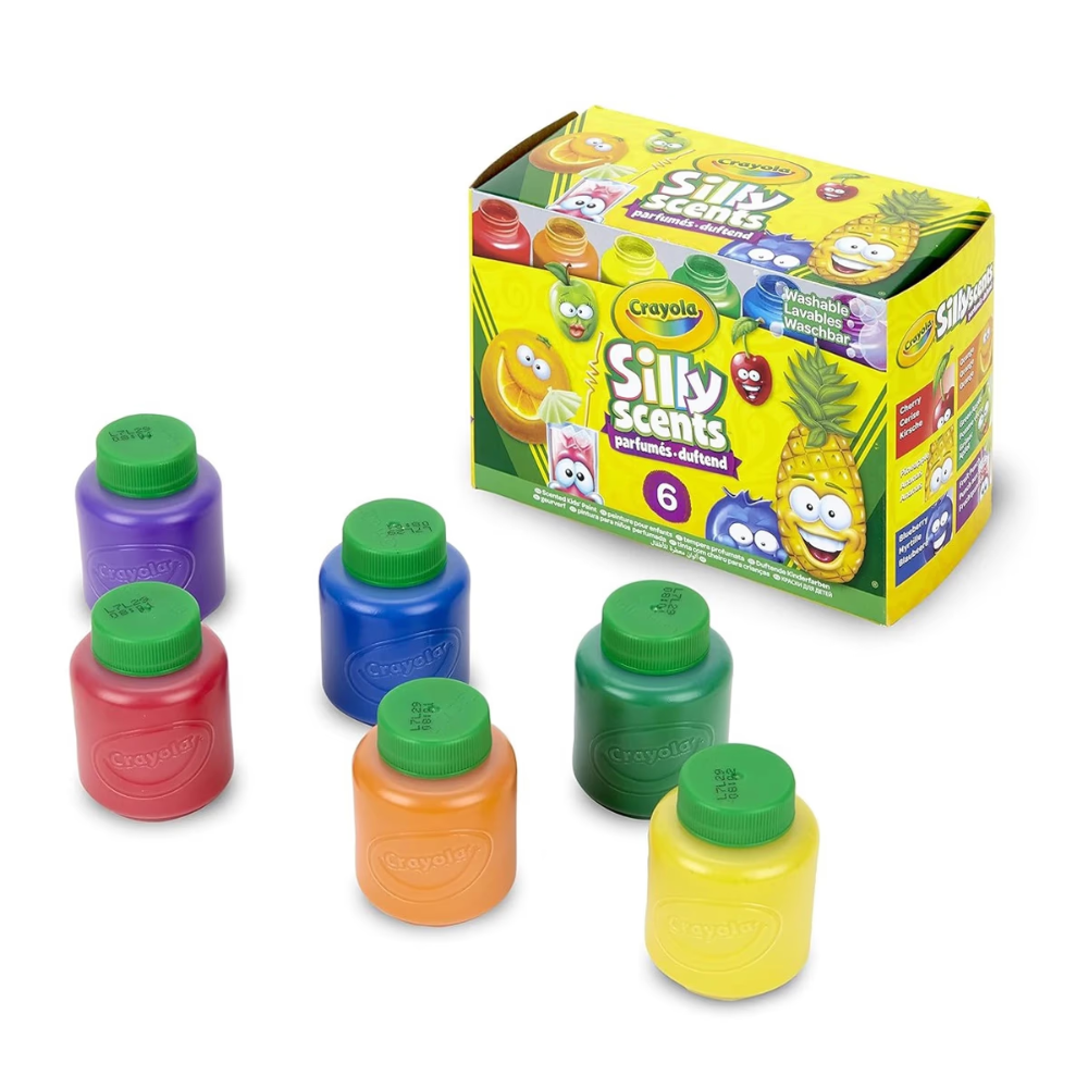 Crayola Silly Scents Washable Kids Paint Scented Paint 6Count 54-2392 thumbnail