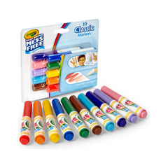 Crayola color wonder mess free coloring 10 classic markers 75-2471