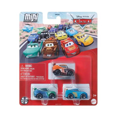 DISNEY PIXAR CARS MINI RACER 3 PACK JBH23