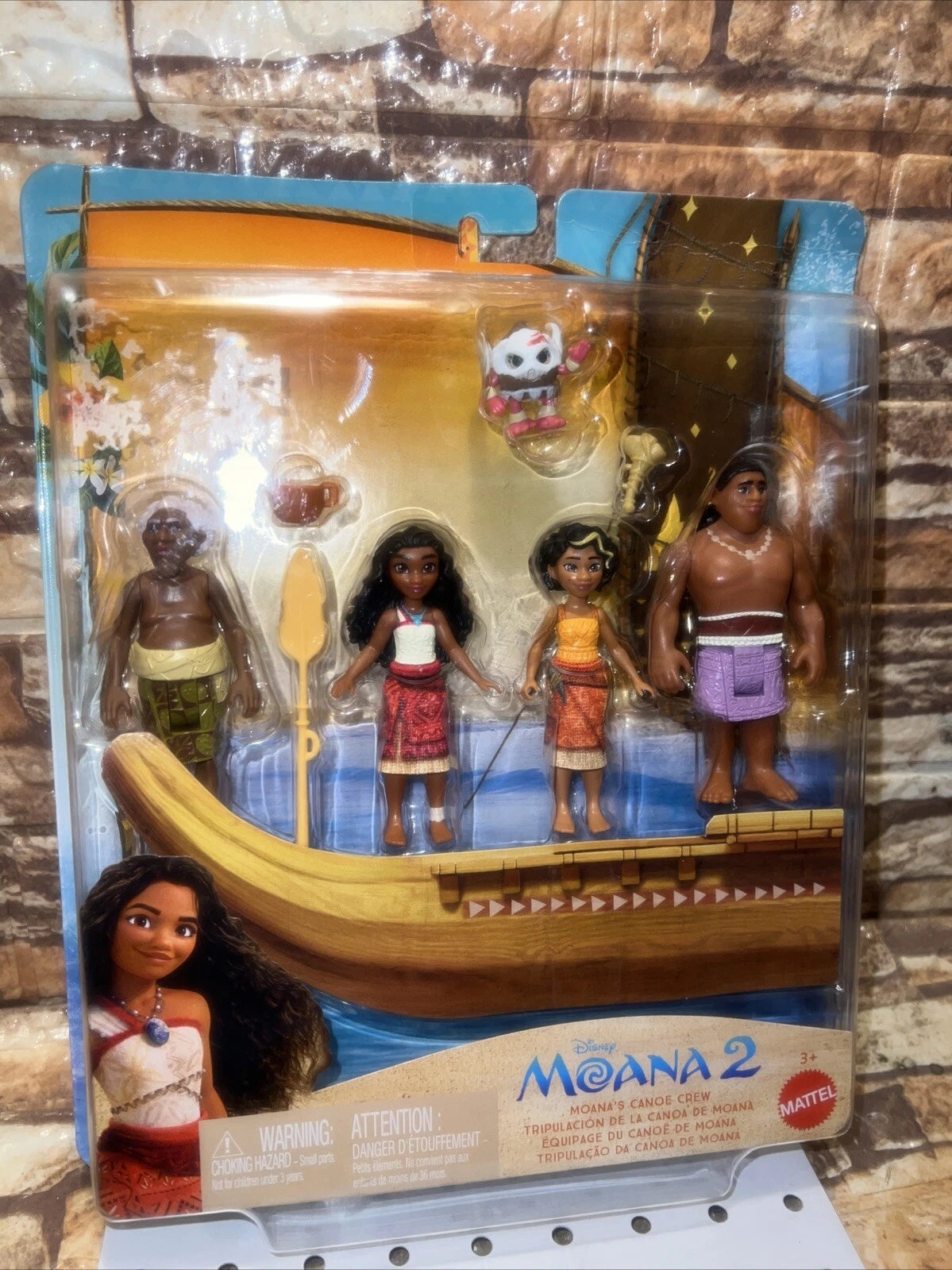Disney Moana 2 Toys, Moana’s Adventure Canoe Playset with 1 Small Doll, 1 Canoe & 10 Accessories