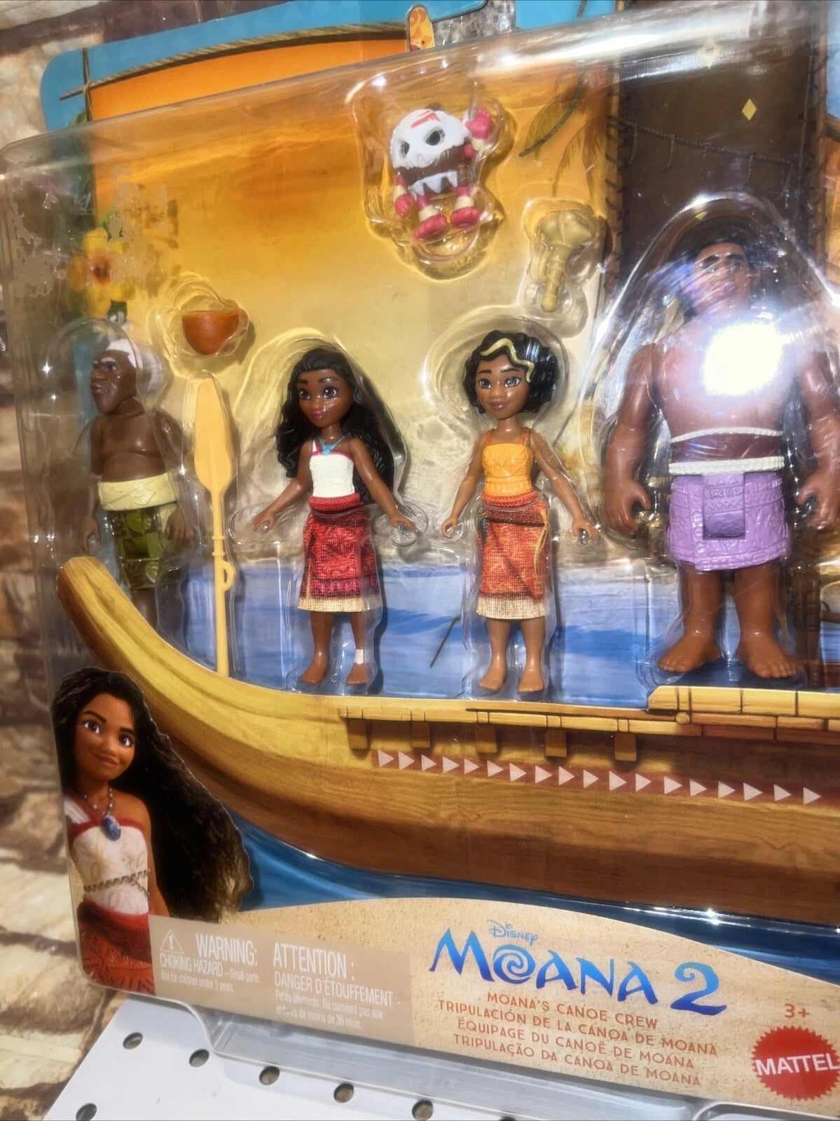 Disney Moana 2 Toys, Moana’s Adventure Canoe Playset with 1 Small Doll, 1 Canoe & 10 Accessories thumbnail