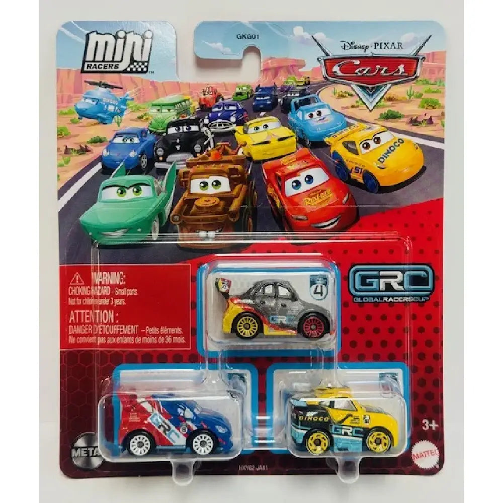 Disney Pixar Cars Global Racers Cup Die Cast 3-Pack HXY62 thumbnail