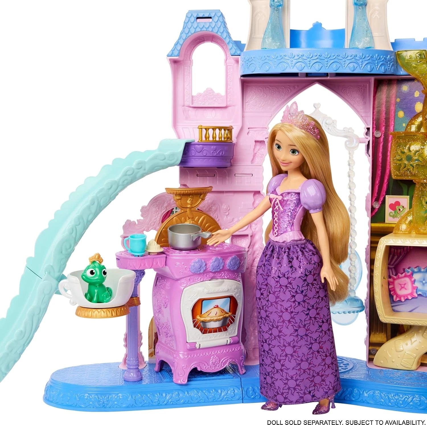Disney Princess Pet Palace Playset with Mini Furniture and Accessories, Colorful Dollhouse Style Playset for Kids thumbnail