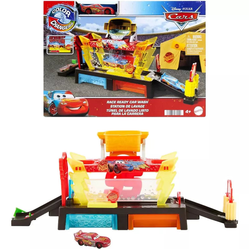 Disney and Pixar Cars Color Changers Race Ready Car Wash Playset