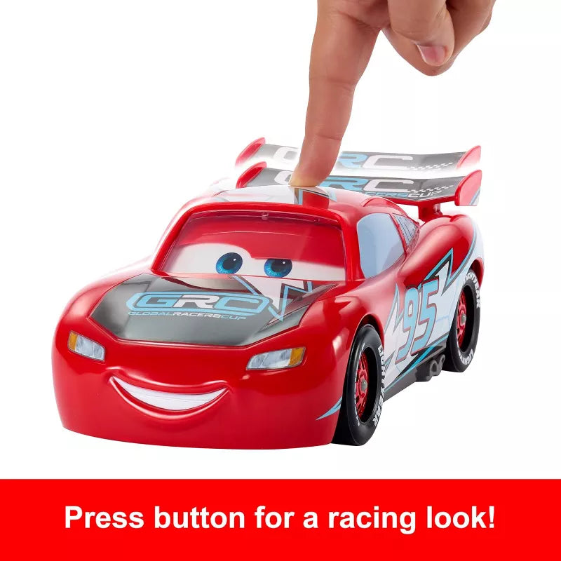 Disney and Pixar Cars Global Racers Cup Drift & Race Lightning McQueen Toy Vehicle with 2 Modes thumbnail