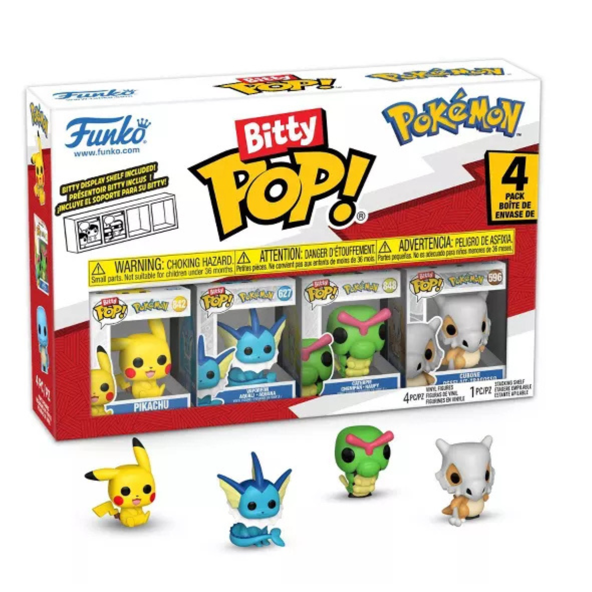 FUNKO Bitty POP: Pokémon – Pikachu 4-Pack thumbnail