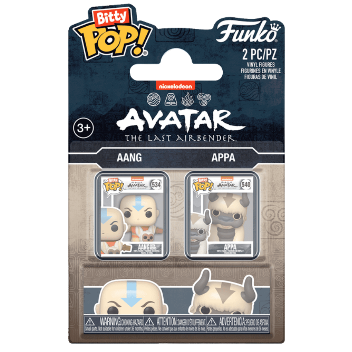 FUNKO Bitty POP: Avatar The Last Airbender – Aang & Appa 2-Pack thumbnail