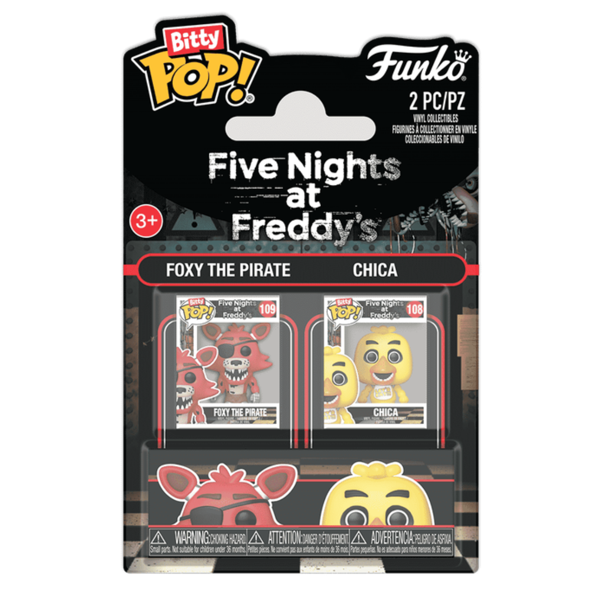 FUNKO Bitty POP: Five Nights at Freddy's – Foxy & Chica 2-Pack thumbnail