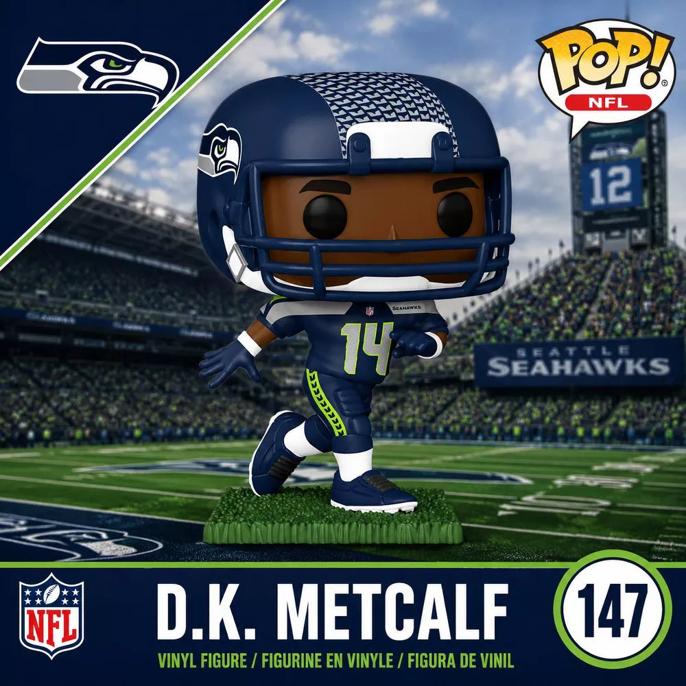 Funko POP! NFL: D.K. Metcalf Vinyl Figure #147 #50977 thumbnail