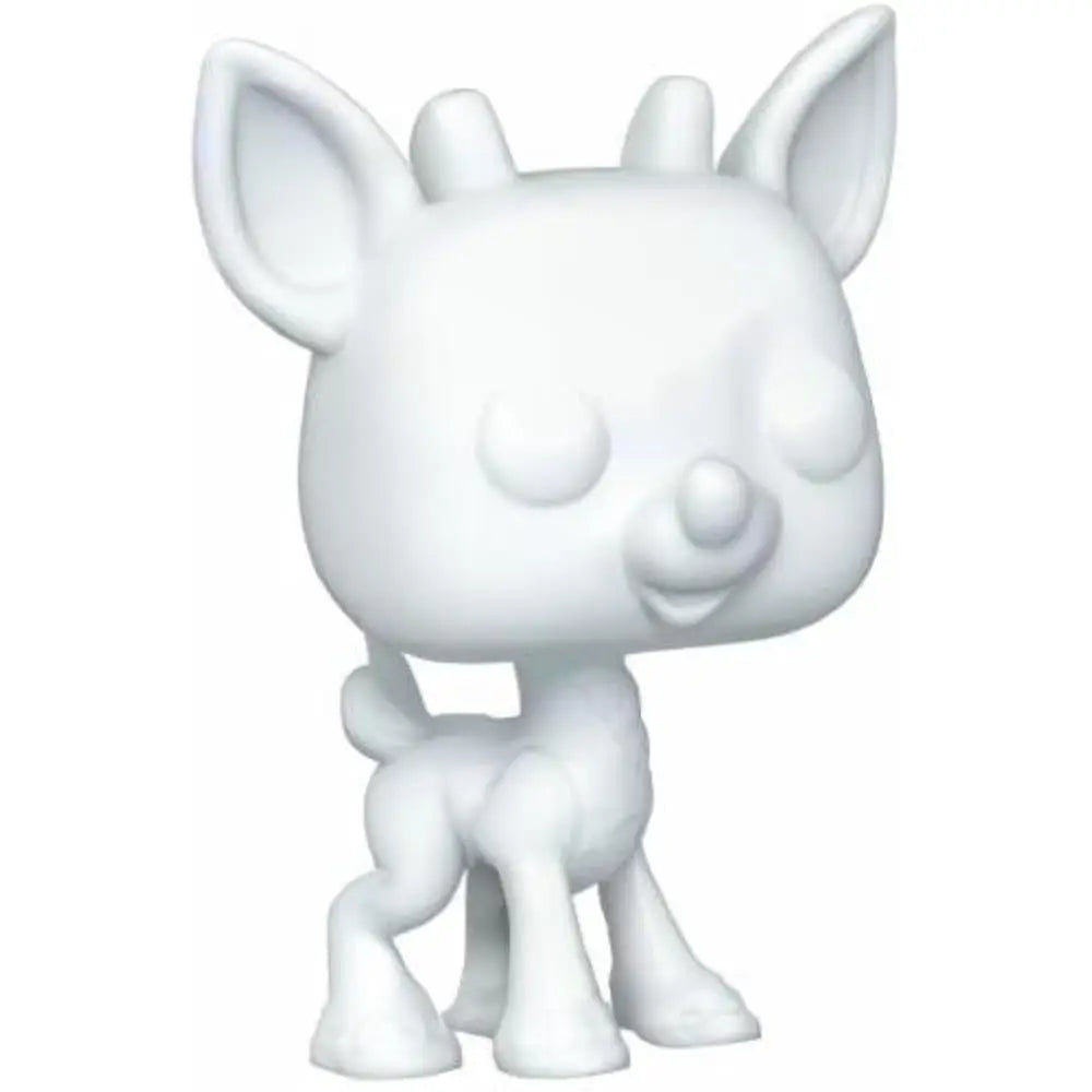 FUNKO Pop! Movies: Rudolph The Red Nosed Reindeer - Rudolph *DIY* Walmart Exclusive. This special edition features Rudolph in his classic pose but arrives in an unpainted, blank format—perfect for those looking to unleash their creativity. F-73927 thumbnail