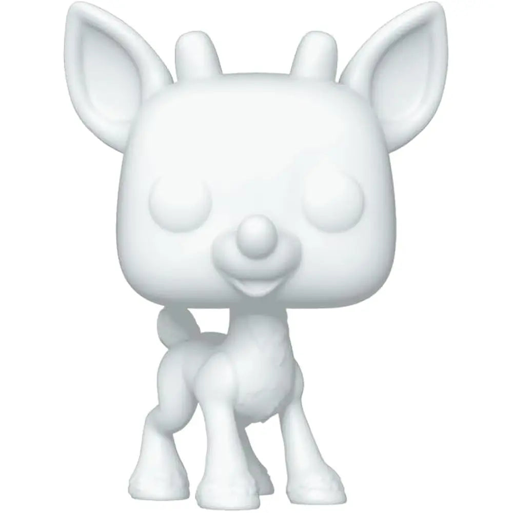 FUNKO Pop! Movies: Rudolph The Red Nosed Reindeer - Rudolph *DIY* Walmart Exclusive. This special edition features Rudolph in his classic pose but arrives in an unpainted, blank format—perfect for those looking to unleash their creativity. F-73927 thumbnail