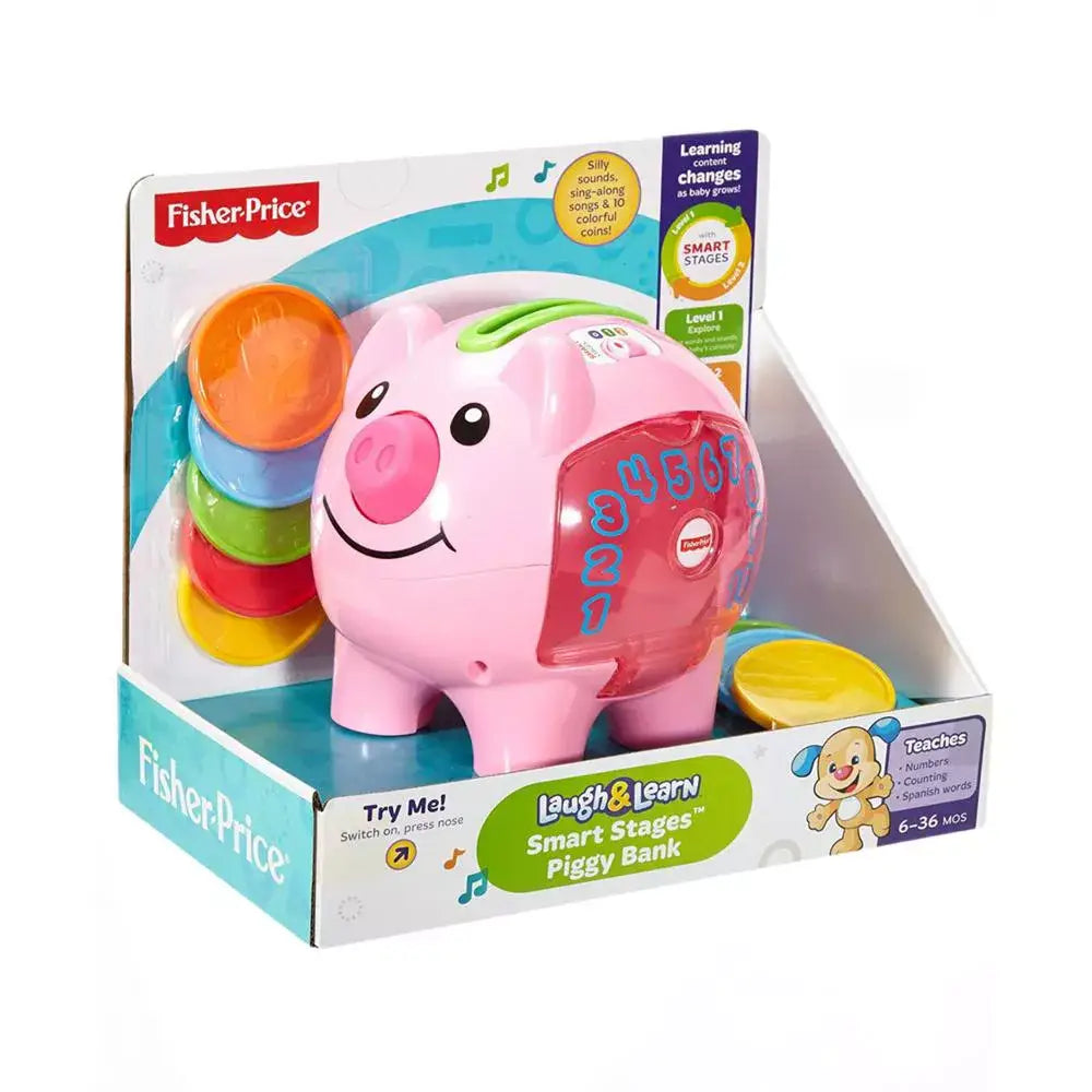 Fisher-Price Laugh & Learn Smart Stages Piggy Bank, thumbnail