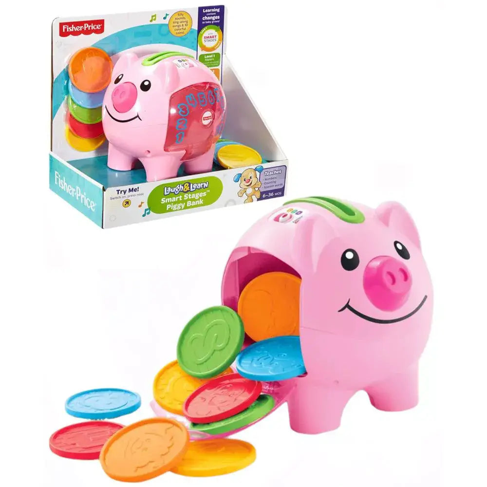 Fisher-Price Laugh & Learn Smart Stages Piggy Bank, thumbnail