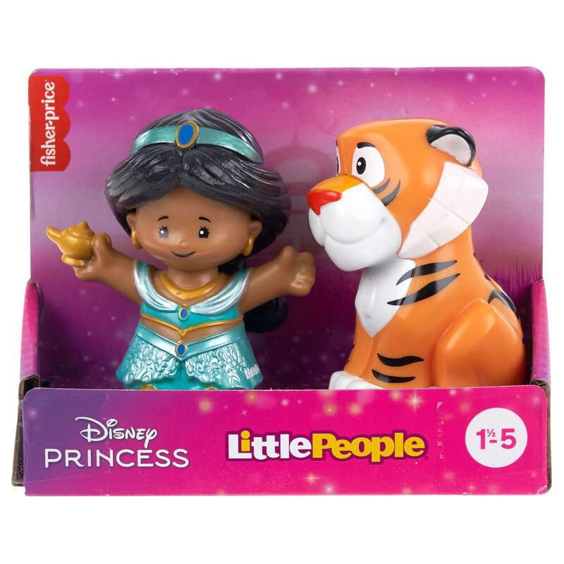 Fisher-Price Little People Disney Princess Jasmine and Raja Tiger Figure Set thumbnail