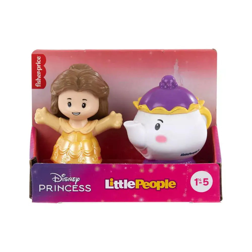 Fisher-Price Little People Figure Set Belle & Mrs. Potts HVT54 thumbnail