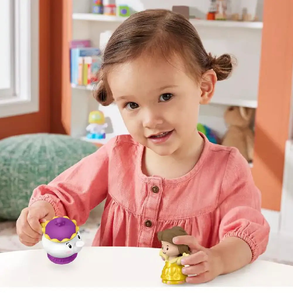 Fisher-Price Little People Figure Set Belle & Mrs. Potts HVT54 thumbnail