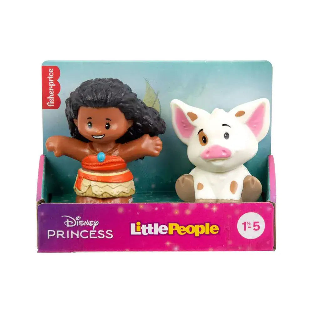 Fisher-Price Little People Figure Set Moana & Pua HVT57 thumbnail