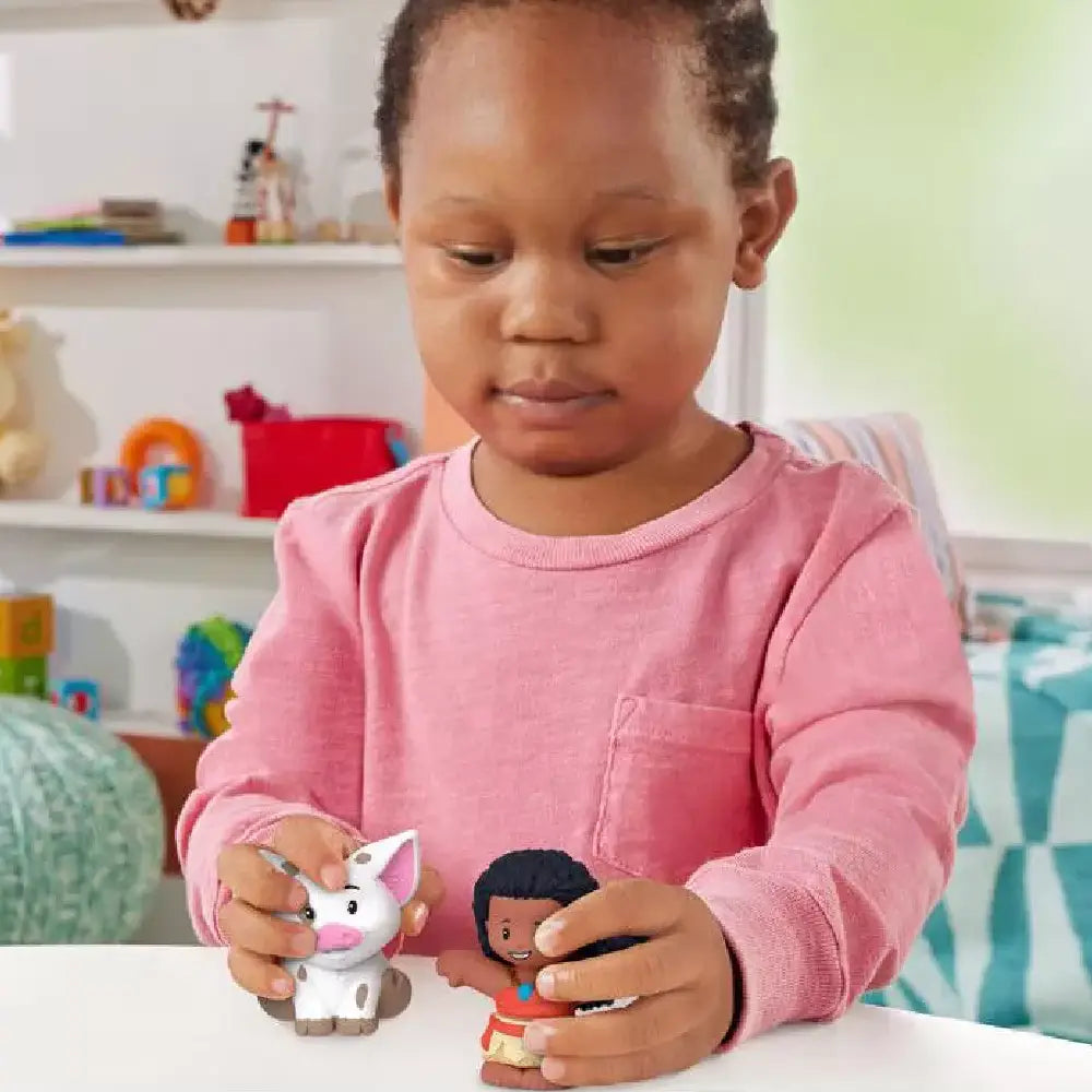 Fisher-Price Little People Figure Set Moana & Pua HVT57 thumbnail