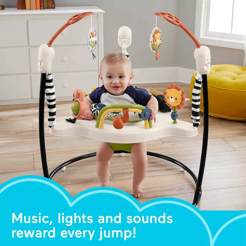 Fisher-Price Baby Bouncer Palm Paradise Jumperoo Activity Center thumbnail
