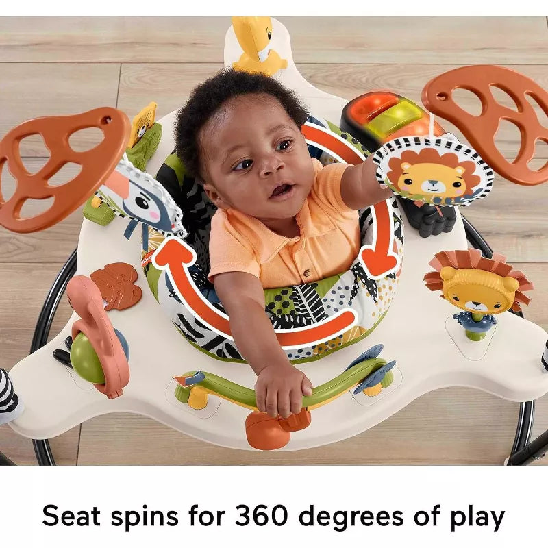 Fisher-Price Baby Bouncer Palm Paradise Jumperoo Activity Center thumbnail