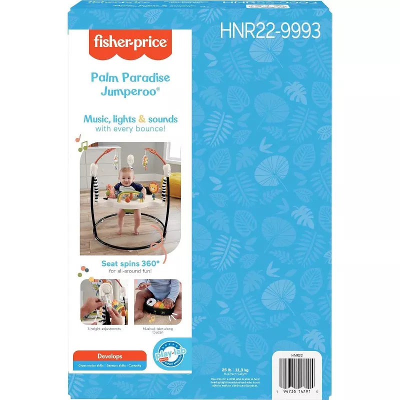 Fisher-Price Baby Bouncer Palm Paradise Jumperoo Activity Center thumbnail