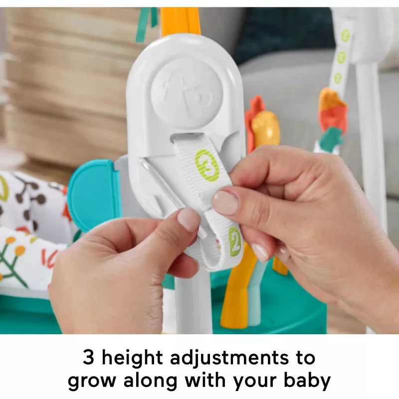 Fisher-Price Baby Bouncer Whimsical Forest Jumperoo Activity Center thumbnail