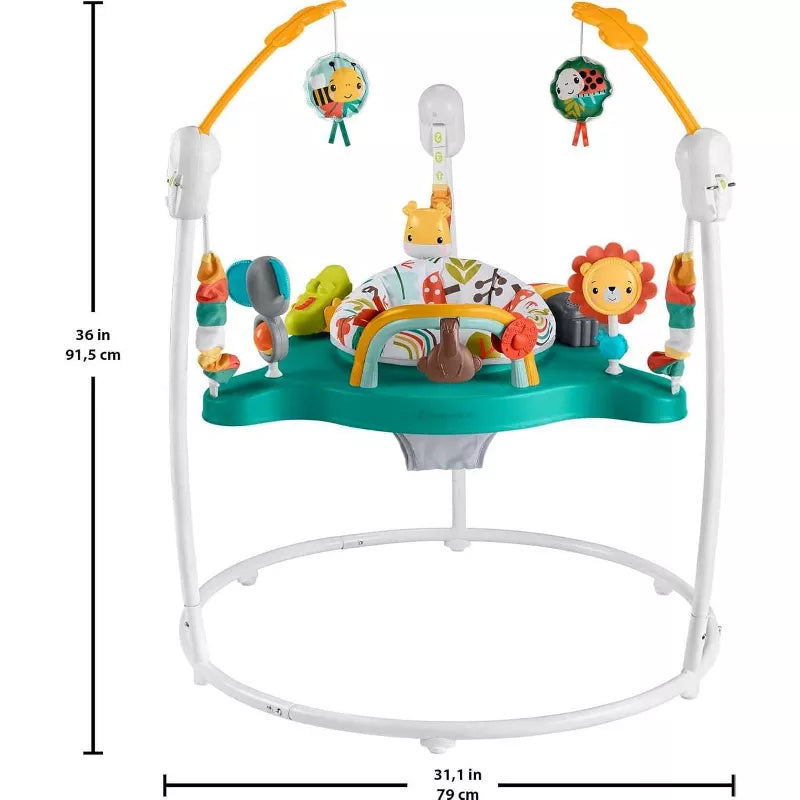 Fisher-Price Baby Bouncer Whimsical Forest Jumperoo Activity Center thumbnail