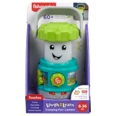 Fisher-Price Baby Learning Toy Laugh & Learn Camping Fun Lantern, Pretend Camping Gear. ung explorers can enjoy a pretend outdoor adventure right in the living room with the Laugh & Learn Camping Fun Lantern from Fisher-Price. HTJ76