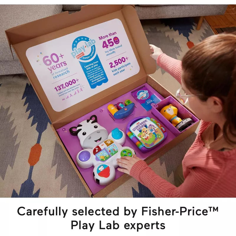 Fisher-Price Baby & Toddler Play Kit Let’s Walk & Talk Gift Set, Developmental Toys & Activity Guide thumbnail