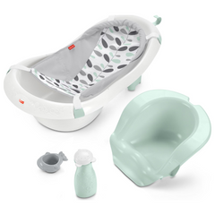 Fisher-Price Baby to Toddler Bath 4-in-1 Sling ‘n Seat Tub Climbing Leaves. This baby bathtub features four adjustable stages designed to grow with your child, from newborn to toddler, and handle every splashy moment along the way. GPW85