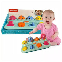 Fisher-Price Brilliant Basics Boppin' Activity Bugs, Pop-Up Infant Toy