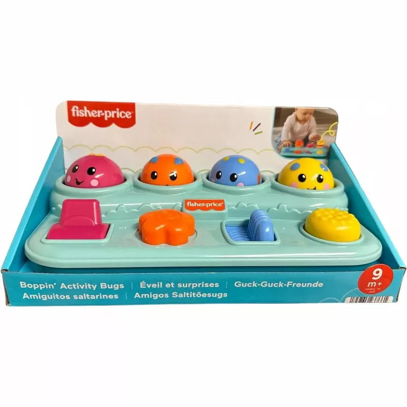 Fisher-Price Brilliant Basics Boppin' Activity Bugs, Pop-Up Infant Toy thumbnail