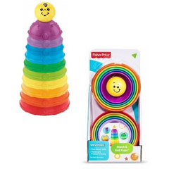 Fisher-Price Brilliant Basics Stack & Roll Cups K7166