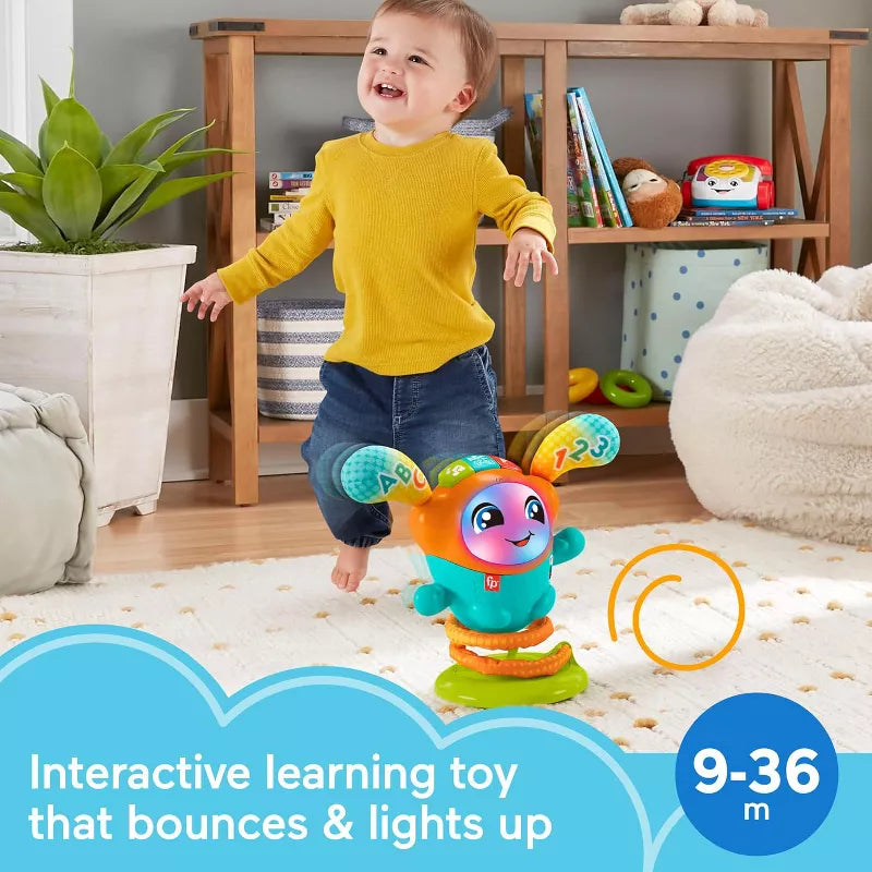 Fisher-Price DJ Bouncin’ Beats Electronic Baby & Toddler Learning Toy With Bouncing Action thumbnail