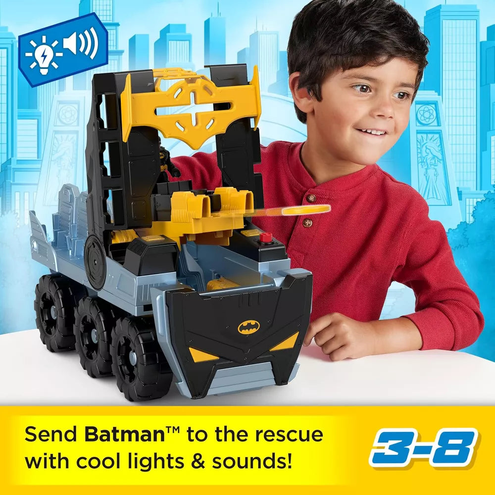 Fisher-Price Imaginext DC Batman Transforming Bat-Tank Vehicle Playset with Lights, Sounds & Action Figure Accessories thumbnail
