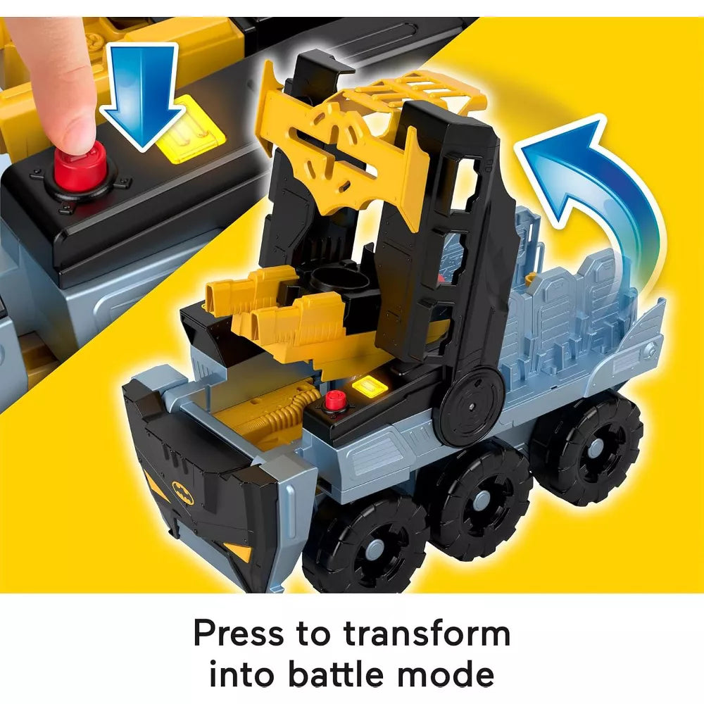 Fisher-Price Imaginext DC Batman Transforming Bat-Tank Vehicle Playset with Lights, Sounds & Action Figure Accessories thumbnail