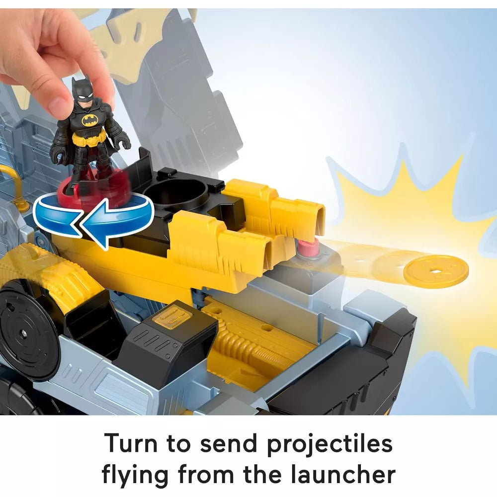 Fisher-Price Imaginext DC Batman Transforming Bat-Tank Vehicle Playset with Lights, Sounds & Action Figure Accessories thumbnail