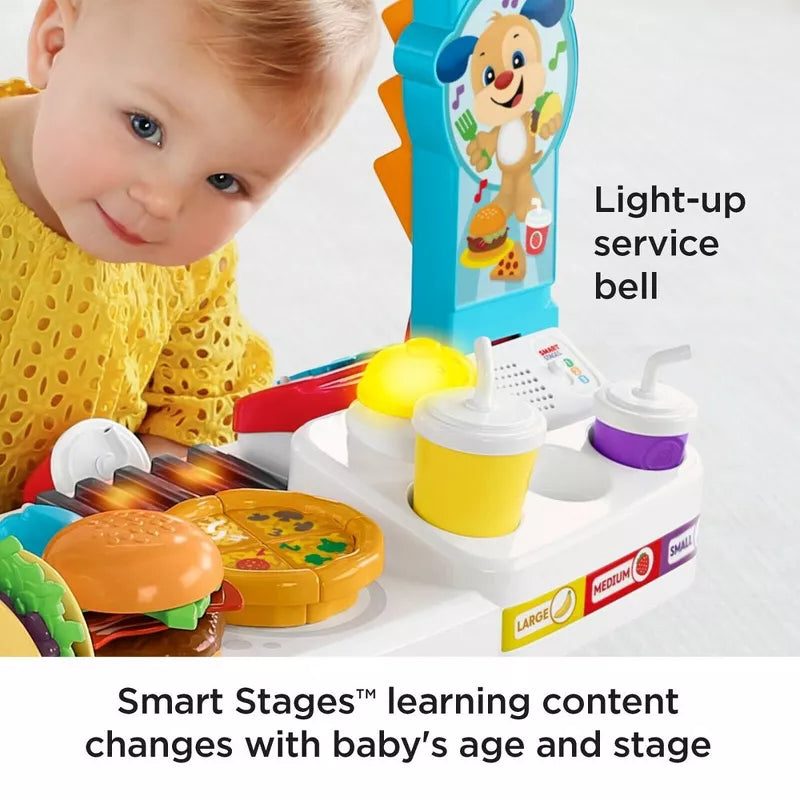 Fisher-Price Laugh & Learn Servin' Up Fun Food Truck with 20+ Piece Accessory Set thumbnail