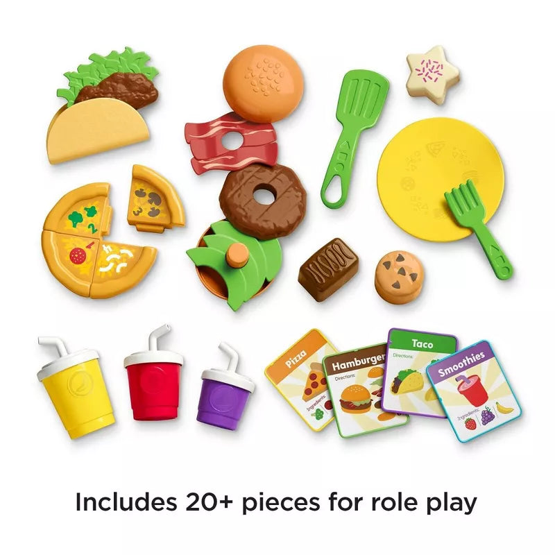 Fisher-Price Laugh & Learn Servin' Up Fun Food Truck with 20+ Piece Accessory Set thumbnail