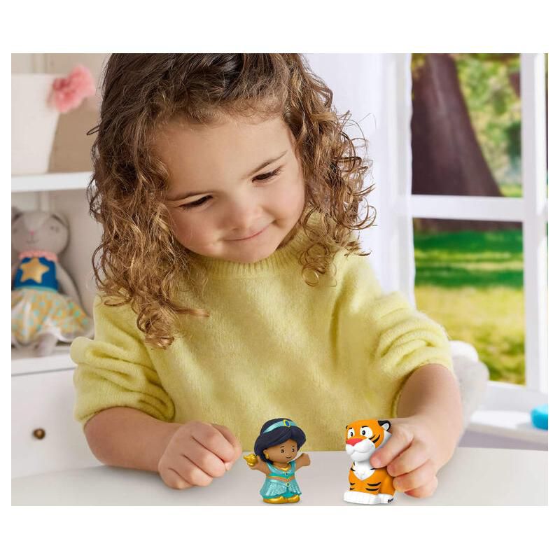 Fisher-Price Little People Disney Princess Jasmine and Raja Tiger Figure Set thumbnail