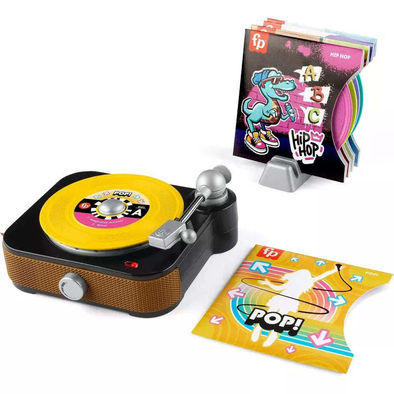 Fisher-Price Music Playset Bundle – Rockin’ Record Player with Big Daddy Xylophone Instrument Set thumbnail