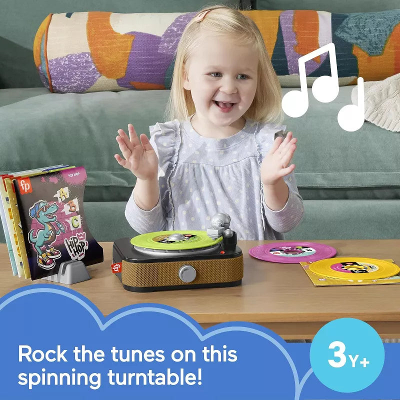 Fisher-Price Music Playset Bundle – Rockin’ Record Player with Big Daddy Xylophone Instrument Set thumbnail
