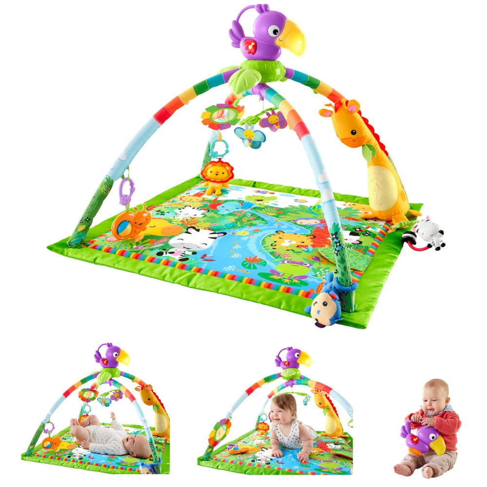 Fisher-Price Playmat Rainforest Music & Lights Deluxe Gym FPM23